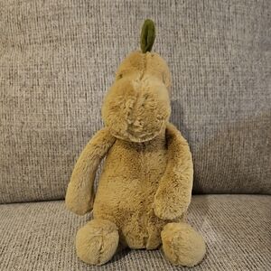 JELLYCAT LONDON BASHFUL DINO 12 INCH DINOSAUR GREEN STUFFED ANIMAL